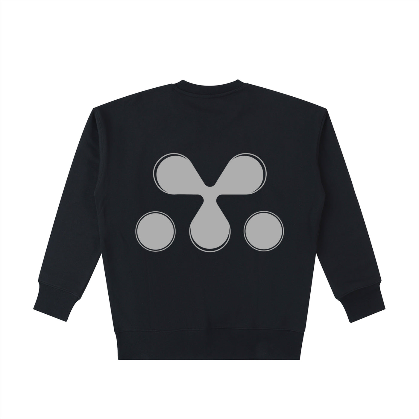 Black Crew Neck Sweatshirt, view 2 - M3 Studios Houston streetwear