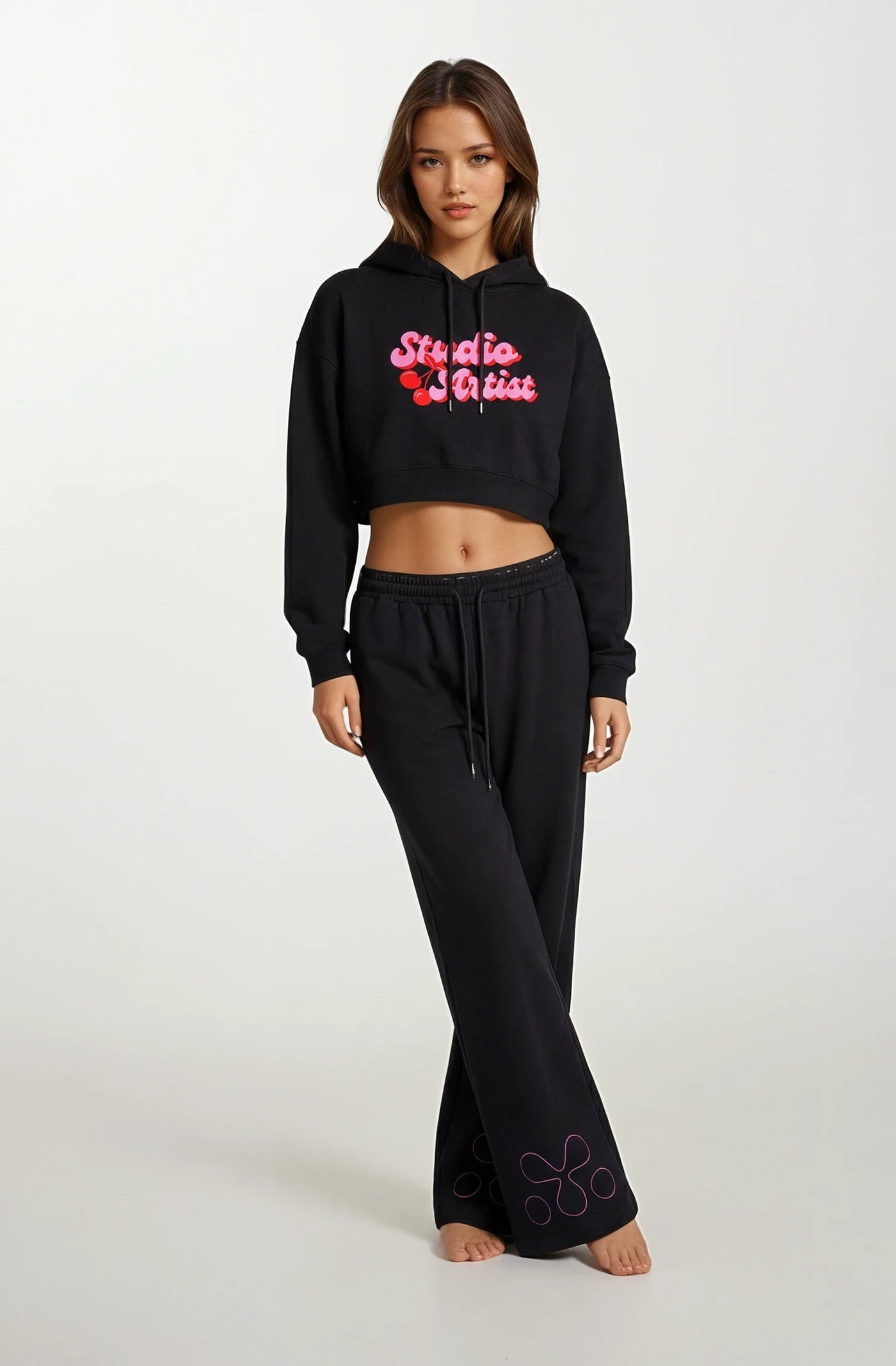 Cropped Zip-Up Hoodie, view 6 - M3 Studios Houston streetwear