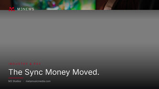 M3News Industry & Pay: The Sync Money Moved. M3 Studios, a recording, mixing and mastering studio in Spring, TX near Houston, serving artists, producers and creators across the Houston area. By Meta Music Media Inc.