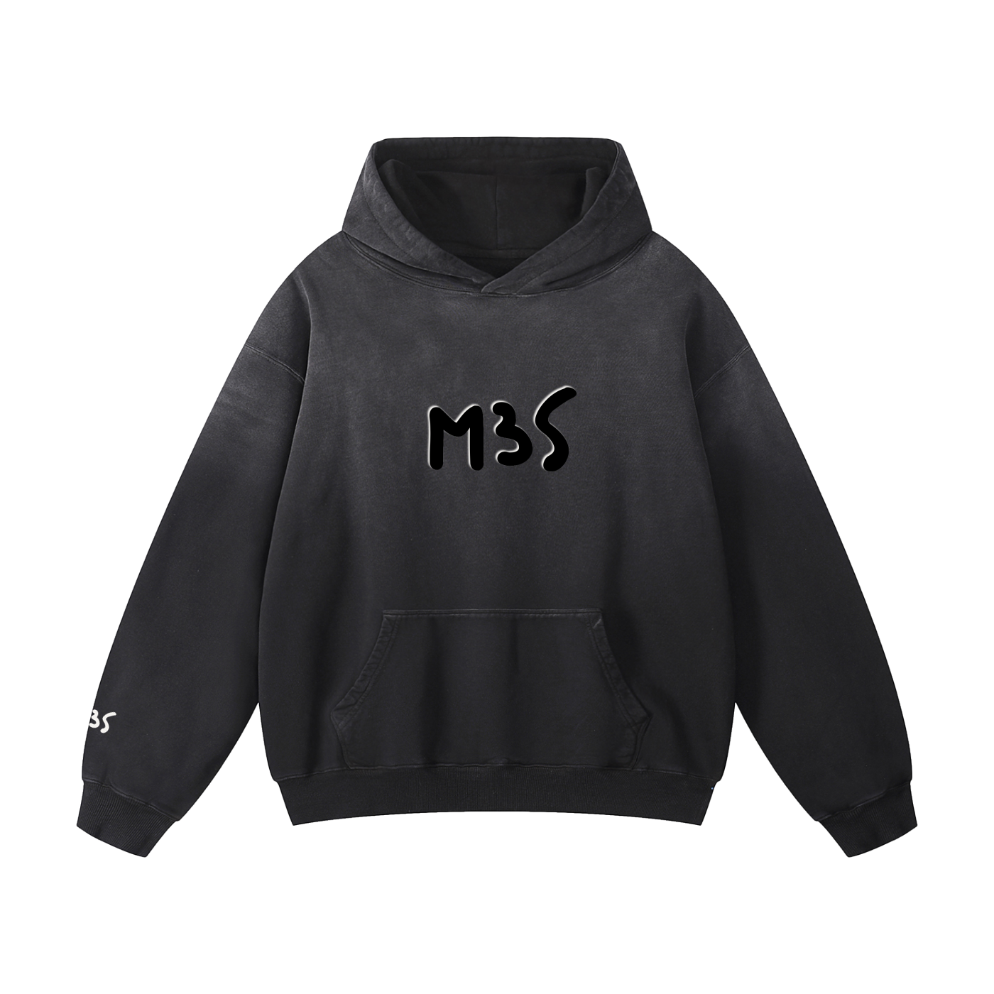 Sunfade Grey Hoodie, faded grey - M3 Studios Houston streetwear