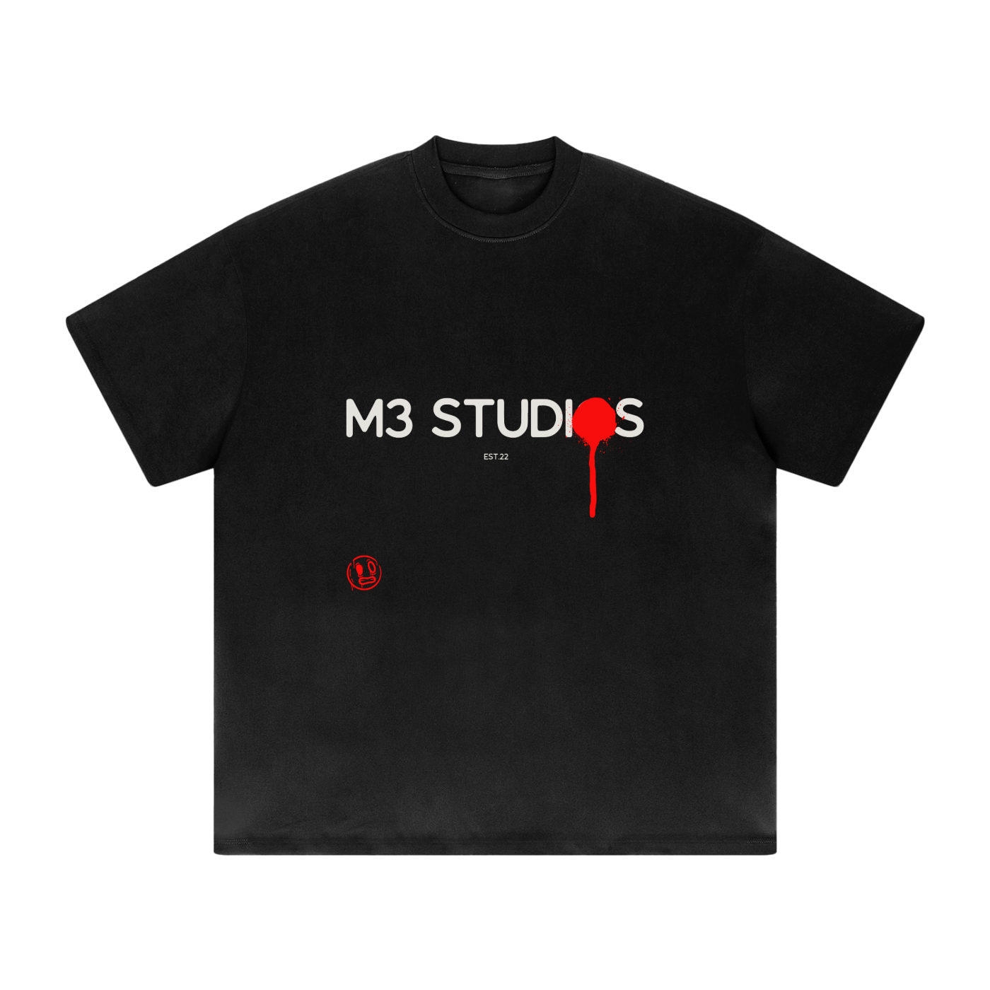 M3 Studios Sprayed T Shirt | Heavyweight cotton streetwear from M3 Studios in Spring TX 77388 | streetwear apparel, streetwear, Houston streetwear, Spring TX apparel | Designed in Houston metro | Worldwide shipping | metamusicmedia.com | Meta Music Media Inc