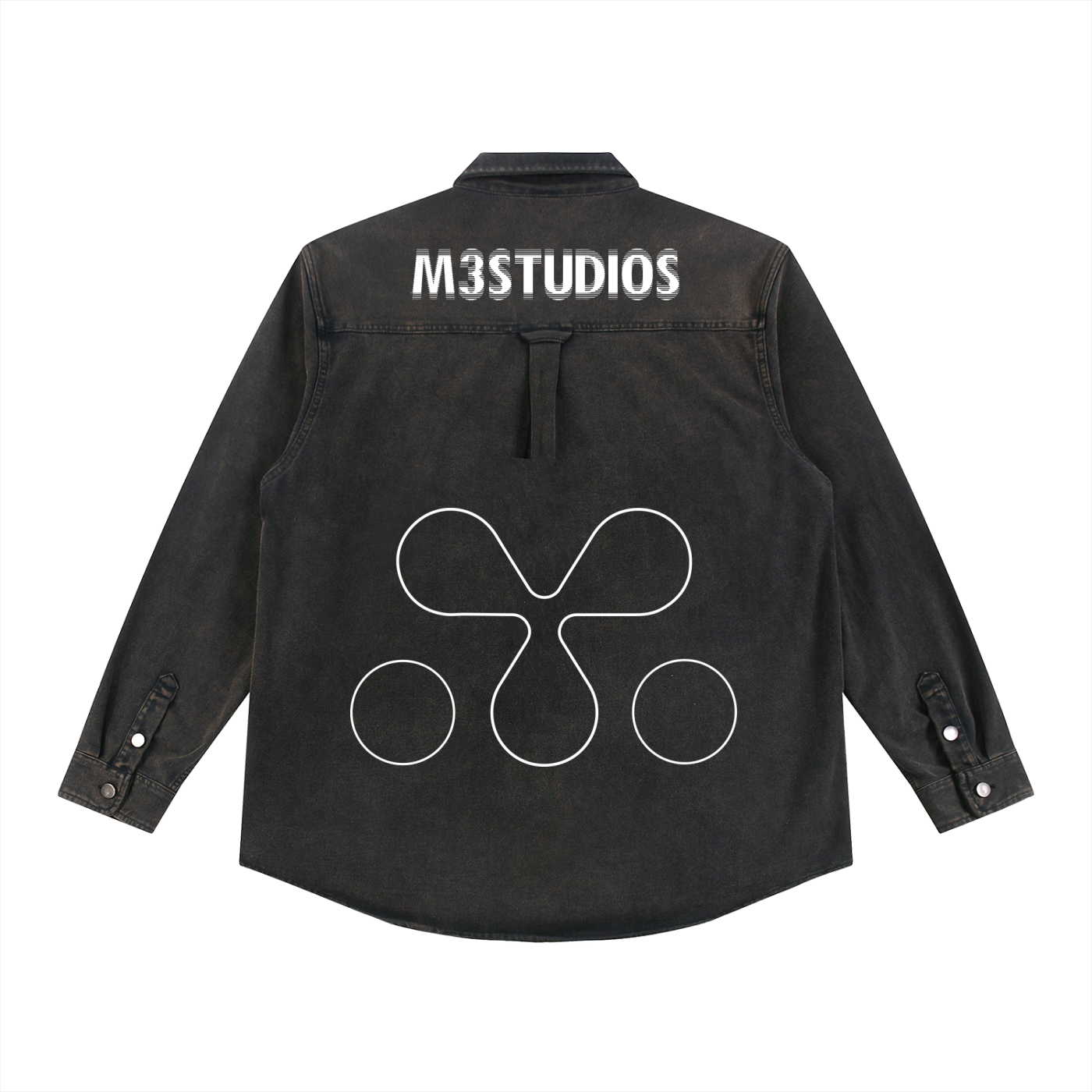 Denim Button Jacket, view 2 - M3 Studios Houston streetwear