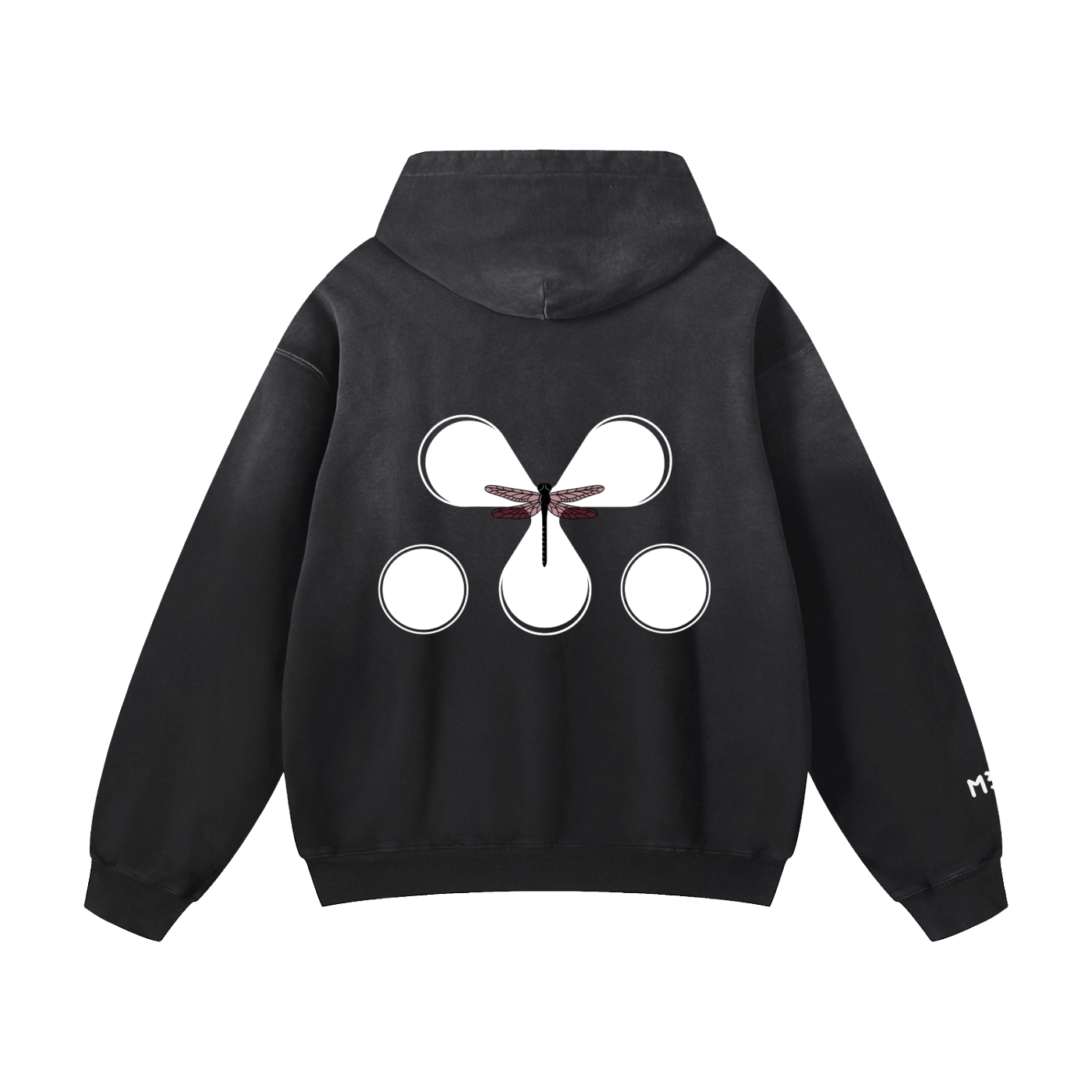 Sunfade Grey Hoodie, view 2 - M3 Studios Houston streetwear
