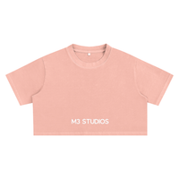 Snow-washed cropped top, M3 Studios 2026 streetwear collection, Houston streetwear from a creative studio near Aldine. From M3 Studios, recording and creative studio in Spring TX serving Houston, Atascocita, Old Town Spring, and Jersey Village. Shop online at metamusicmedia.com. M3 Studios, a brand of Meta Music Media Inc.
