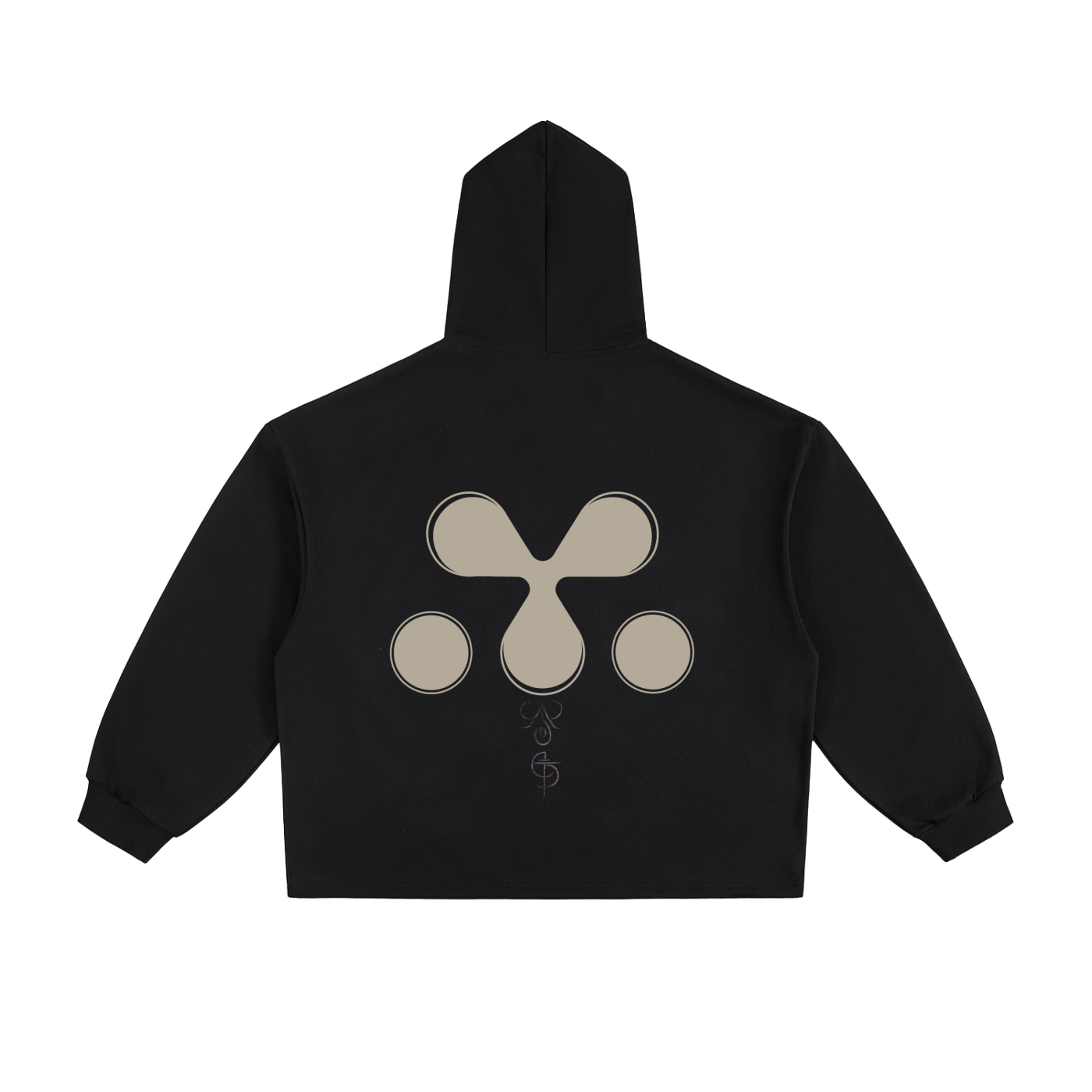 FORESEER Drawstring Hem Hoodie, view 2 - M3 Studios Houston streetwear