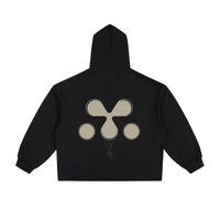 FORESEER graphic drawstring hem hoodie, second view, M3 Studios 2026 streetwear collection, Houston streetwear from a creative studio near The Woodlands. From M3 Studios, recording and creative studio in Spring TX serving Houston, Old Town Spring, Jersey Village, and Magnolia. Shop online at metamusicmedia.com. M3 Studios, a brand of Meta Music Media Inc.