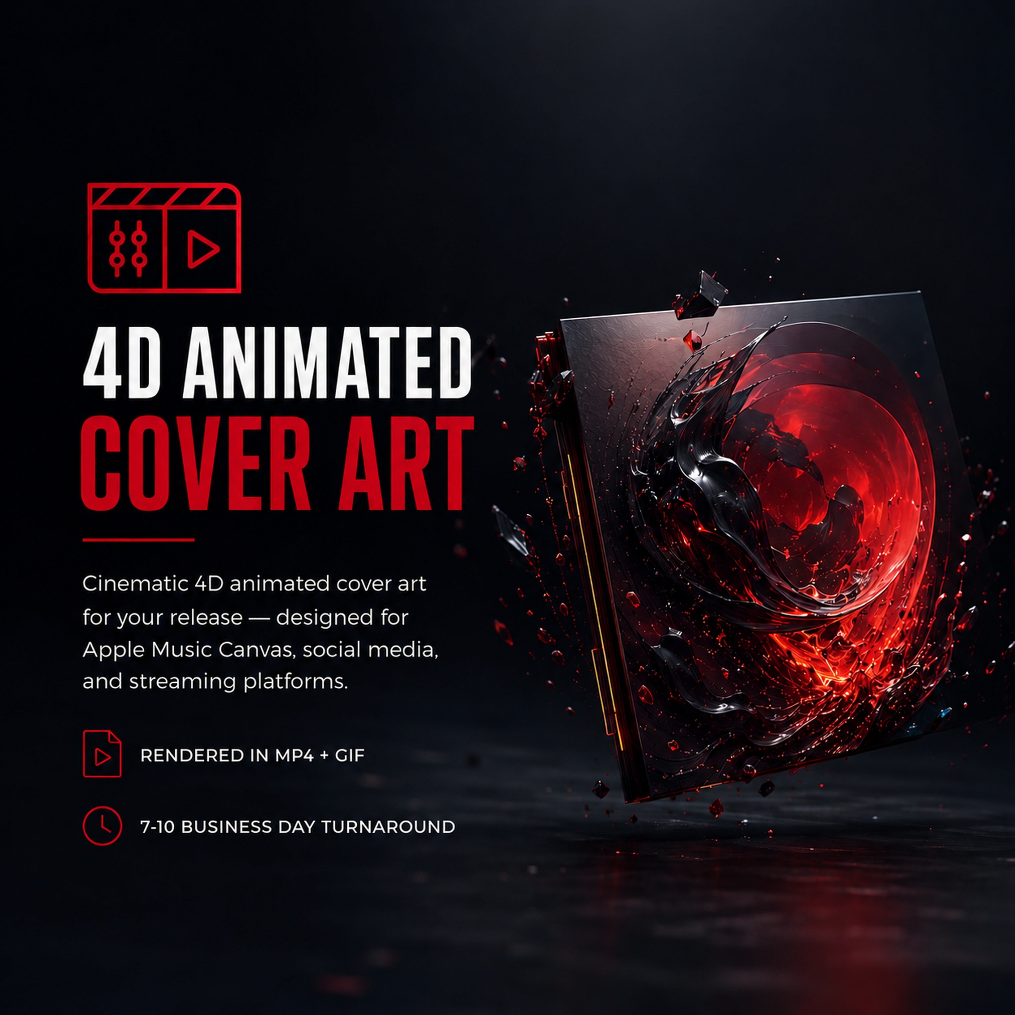 4D Animated Cover Art at M3 Studios. Professional Houston recording studio offering recording, mixing, mastering, beat production, audio post-production, voice over, podcast editing. Serving Spring, The Woodlands, Klein, Tomball, Cypress, Champions. Book online at metamusicmedia.com. M3 Studios, a brand of Meta Music Media Inc.