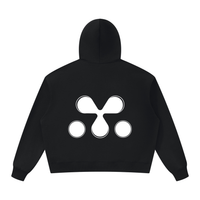 M3 Studios Black Hoodie Vol.I back view, 2026 collection pullover, Houston streetwear brand