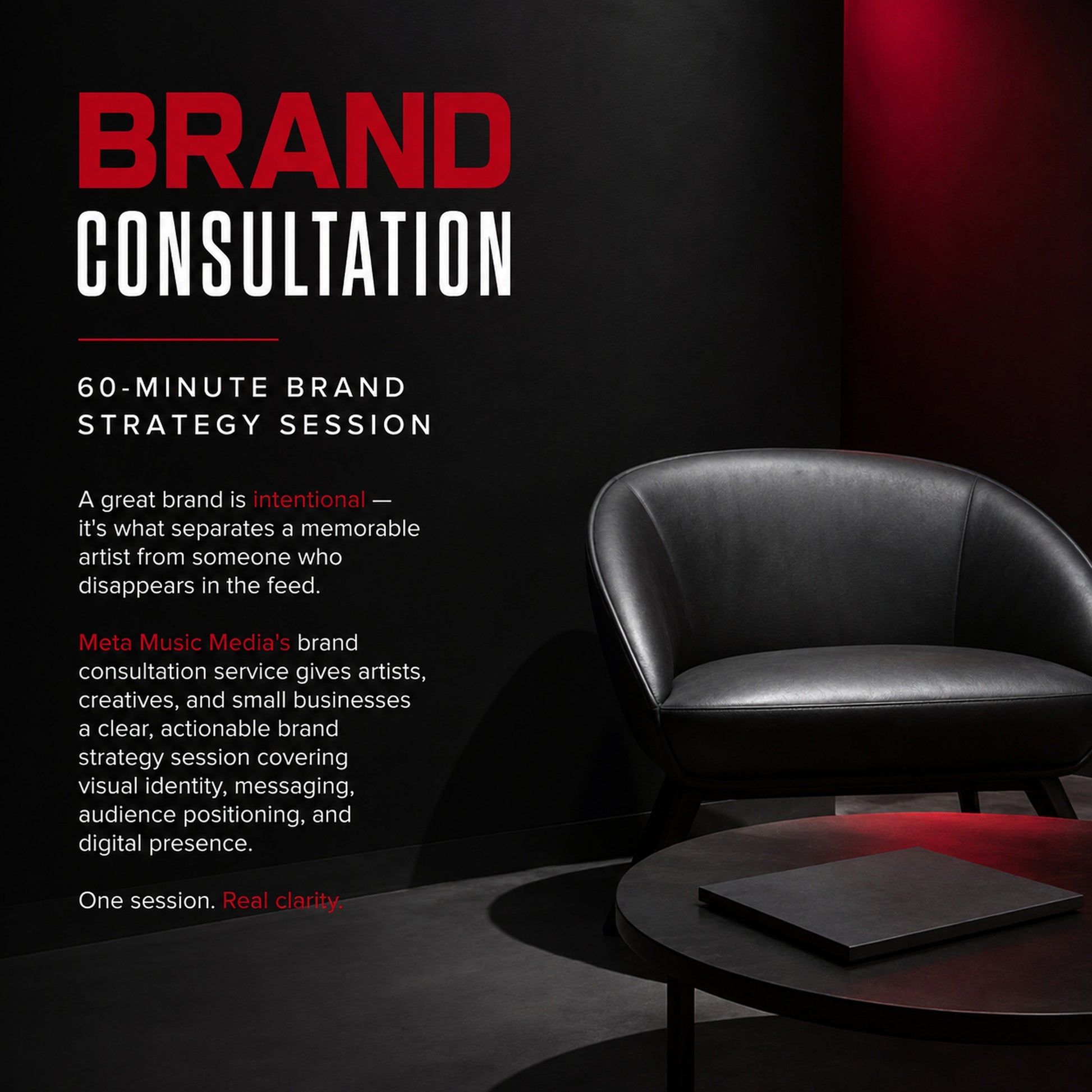 Brand Consultation at M3 Studios. Professional Houston recording studio offering recording, mixing, mastering, beat production, audio post-production, voice over, podcast editing. Serving Spring, The Woodlands, Klein, Tomball, Cypress, Champions. Book online at metamusicmedia.com. M3 Studios, a brand of Meta Music Media Inc.