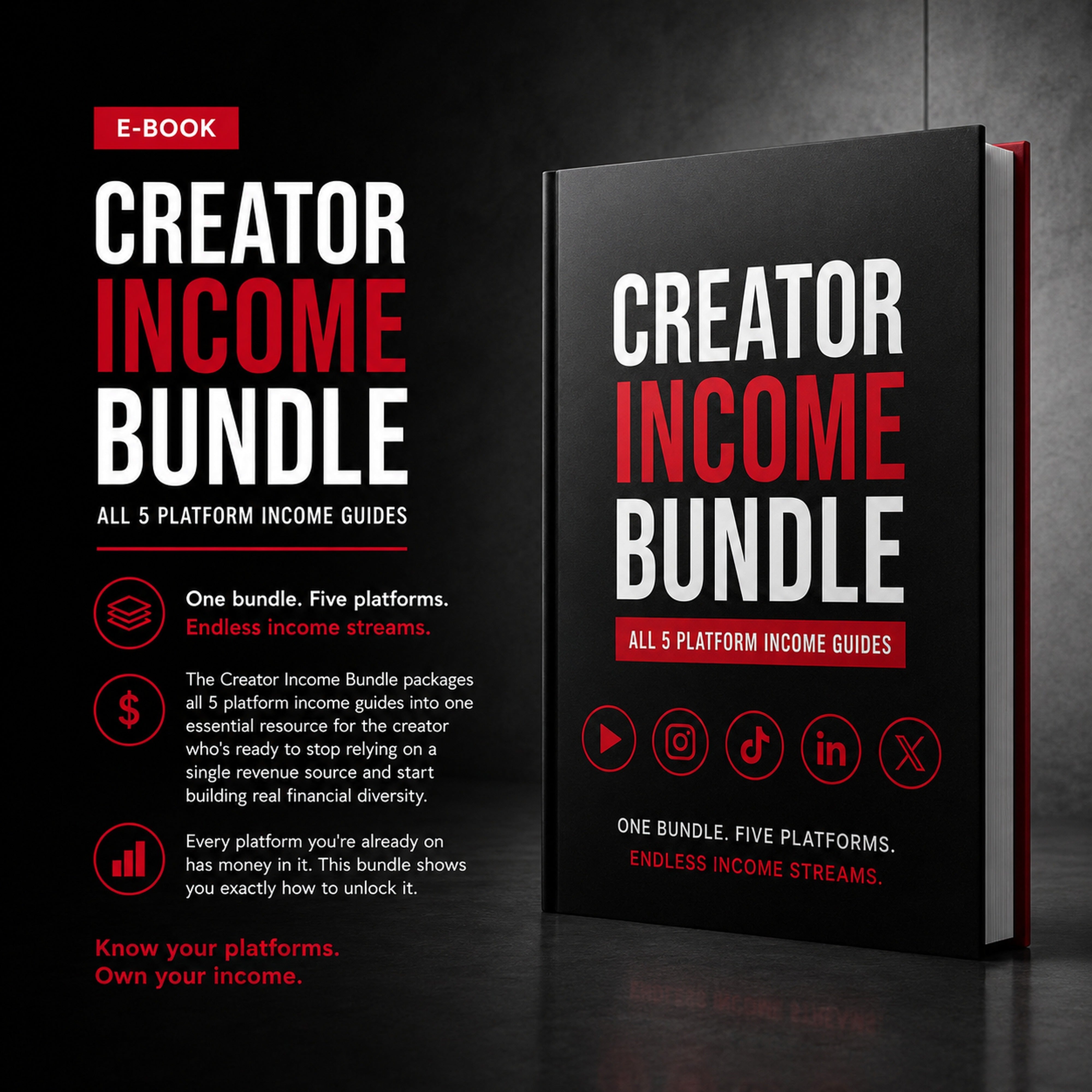 Creator Income Bundle . All 5 Platform Income Guides. Creator education ebook from M3 Studios in Spring TX Houston. Music royalty, publishing, sync, distribution, monetization, brand deals, affiliate marketing, AI prompts, business strategy playbook. Buy at metamusicmedia.com. M3 Studios, a brand of Meta Music Media Inc.