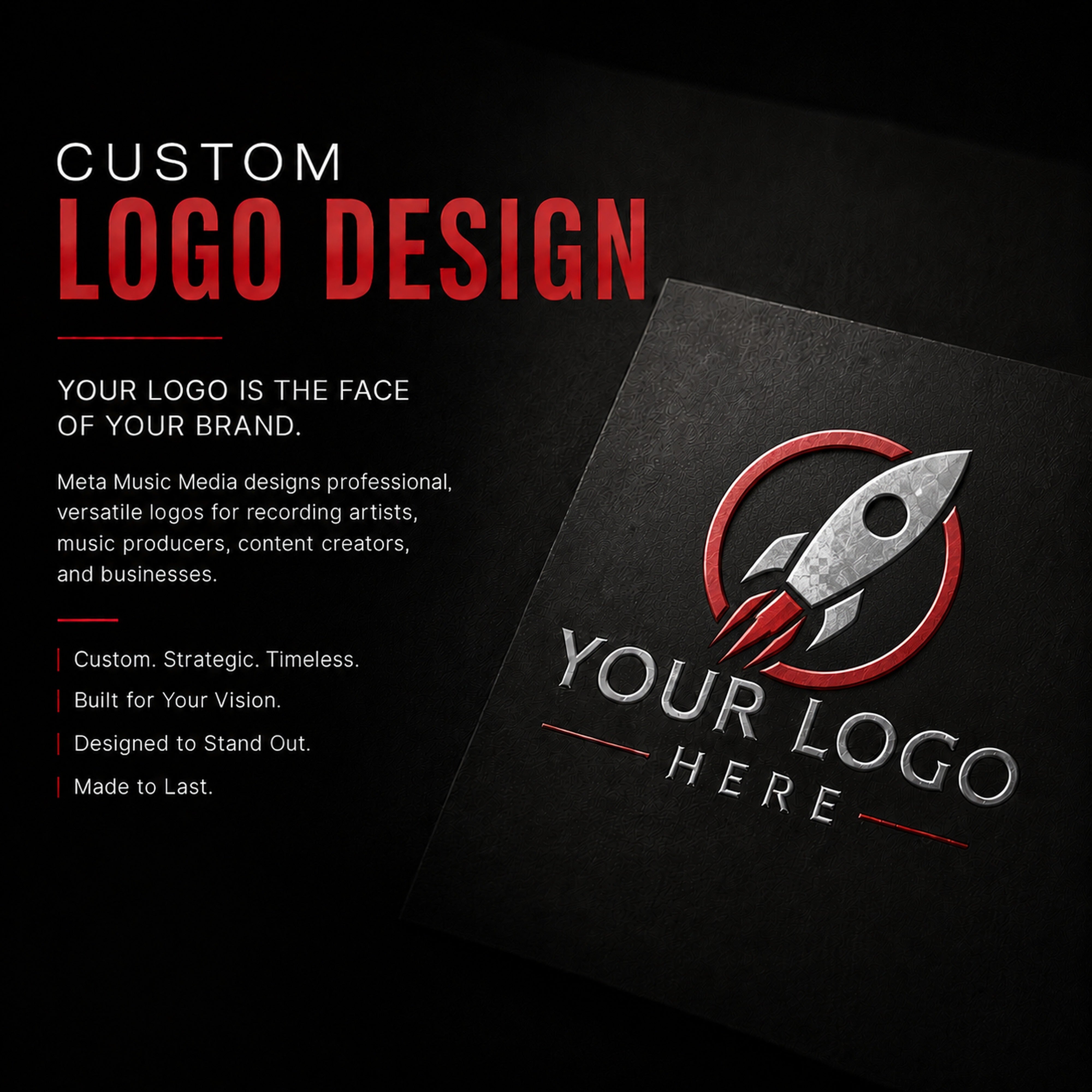Corporate Logo Design at M3 Studios. Professional Houston recording studio offering recording, mixing, mastering, beat production, audio post-production, voice over, podcast editing. Serving Spring, The Woodlands, Klein, Tomball, Cypress, Champions. Book online at metamusicmedia.com. M3 Studios, a brand of Meta Music Media Inc.