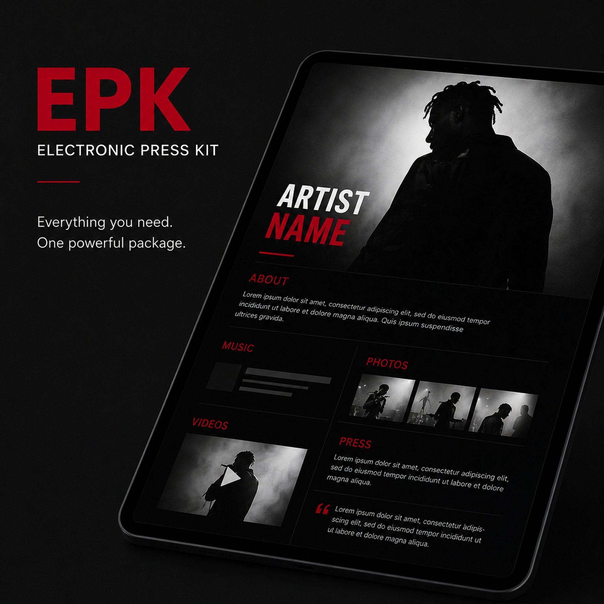 EPK: Electronic Press Kit at M3 Studios. Professional Houston recording studio offering recording, mixing, mastering, beat production, audio post-production, voice over, podcast editing. Serving Spring, The Woodlands, Klein, Tomball, Cypress, Champions. Book online at metamusicmedia.com. M3 Studios, a brand of Meta Music Media Inc.