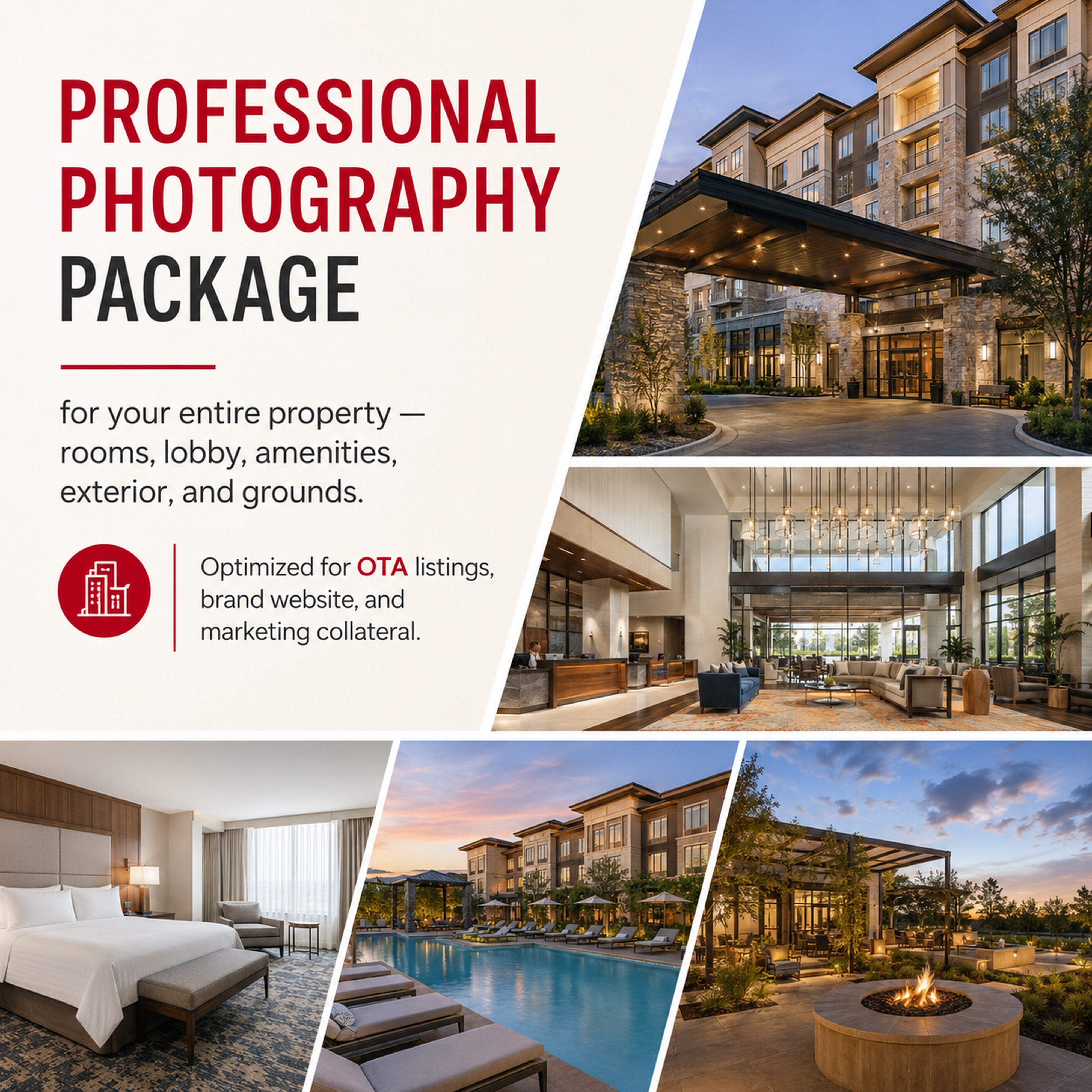 Signature Property Photography from M3 Studios. Hotel and hospitality content production, video, photography, OTA imagery, monthly social content, pre-opening campaigns, room and suite imagery for hotels, restaurants, and hospitality brands in Houston. Book at metamusicmedia.com. M3 Studios, a brand of Meta Music Media Inc.