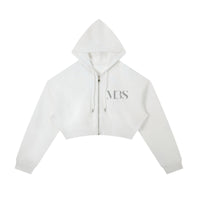 Cropped Zip-Up Hoodie, view 3 - M3 Studios Houston streetwear