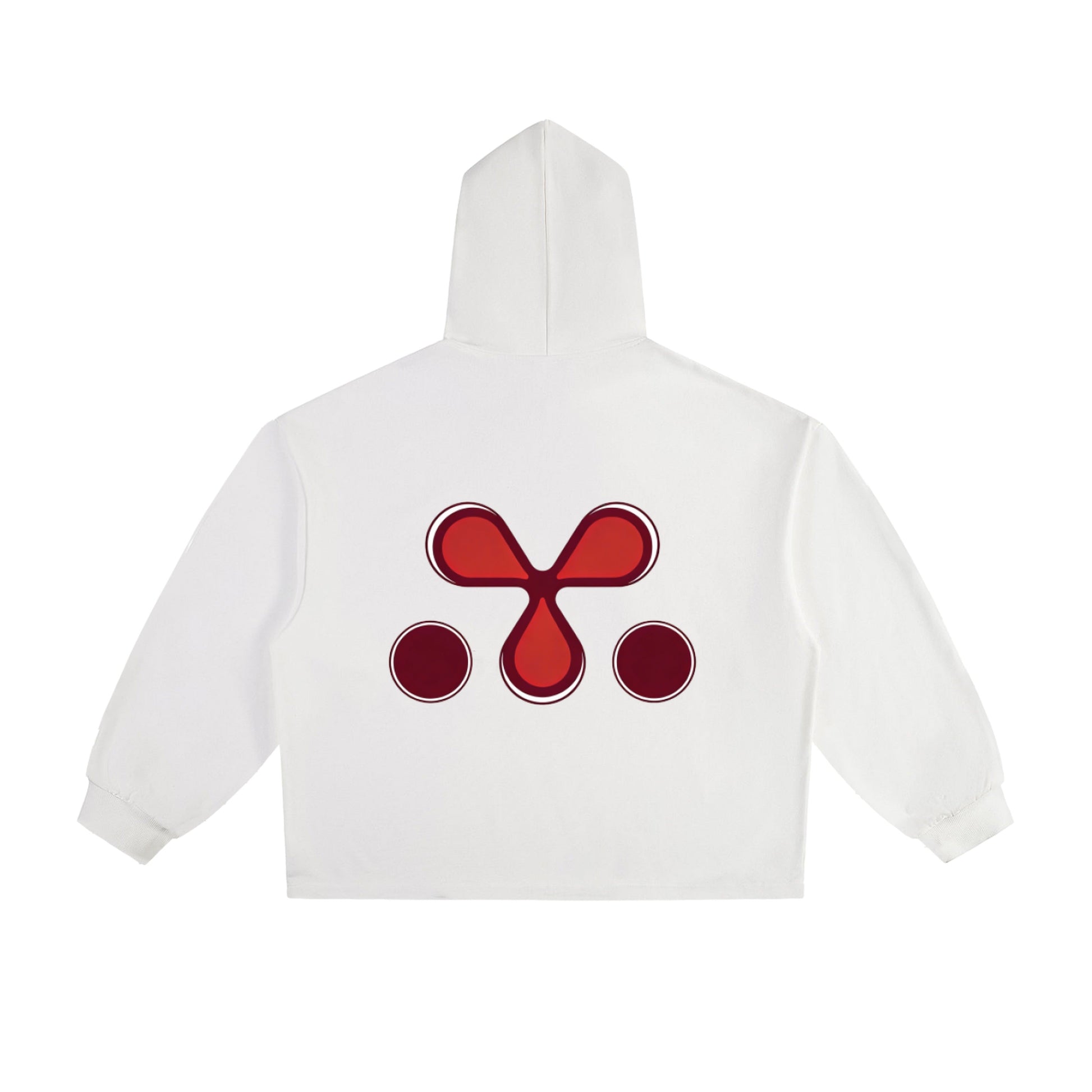 White Drawstring Hoodie, view 2 - M3 Studios Houston streetwear