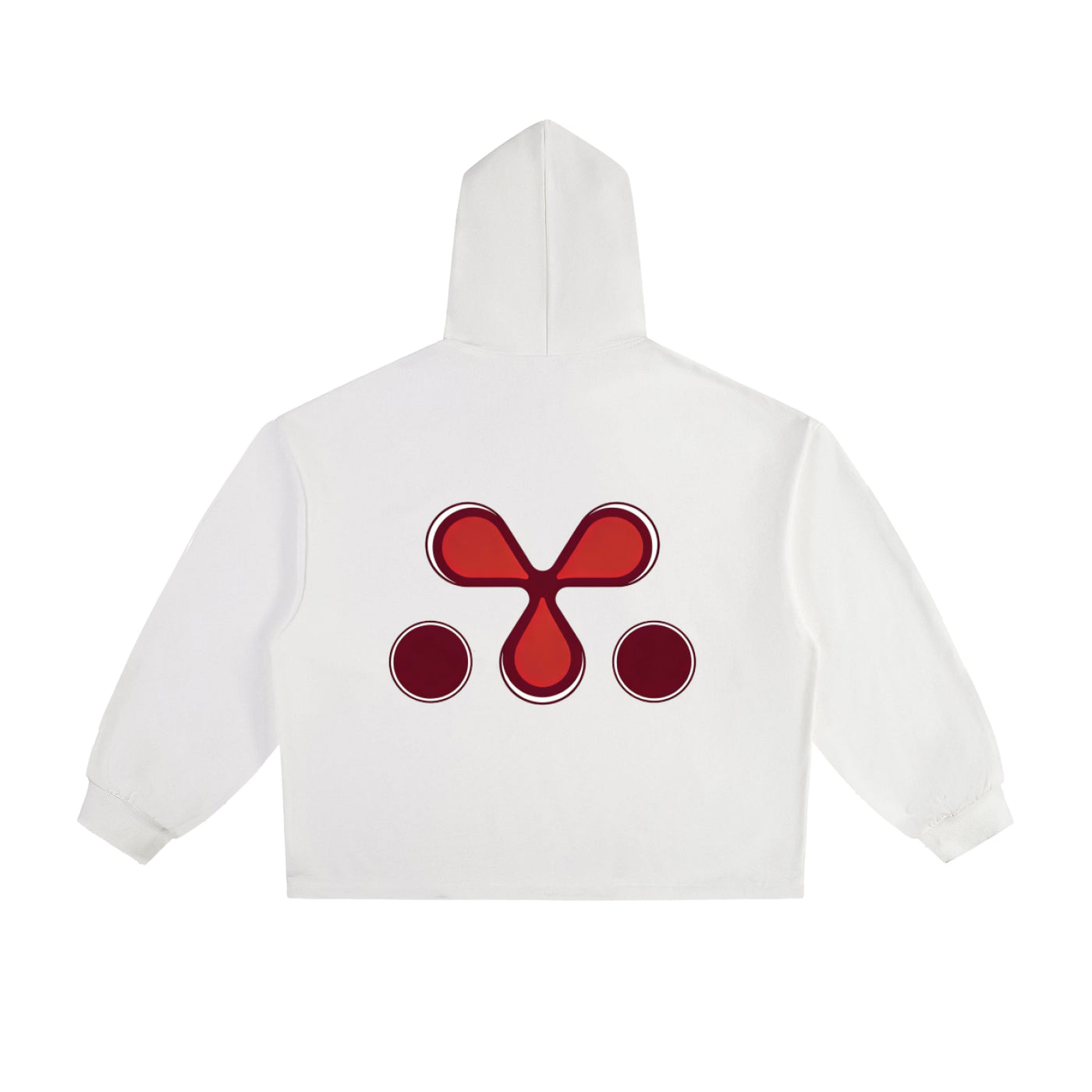 White Drawstring Hoodie, view 2 - M3 Studios Houston streetwear