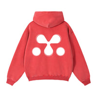 Zip Up Hoodie - Red, view 2 - M3 Studios Houston streetwear