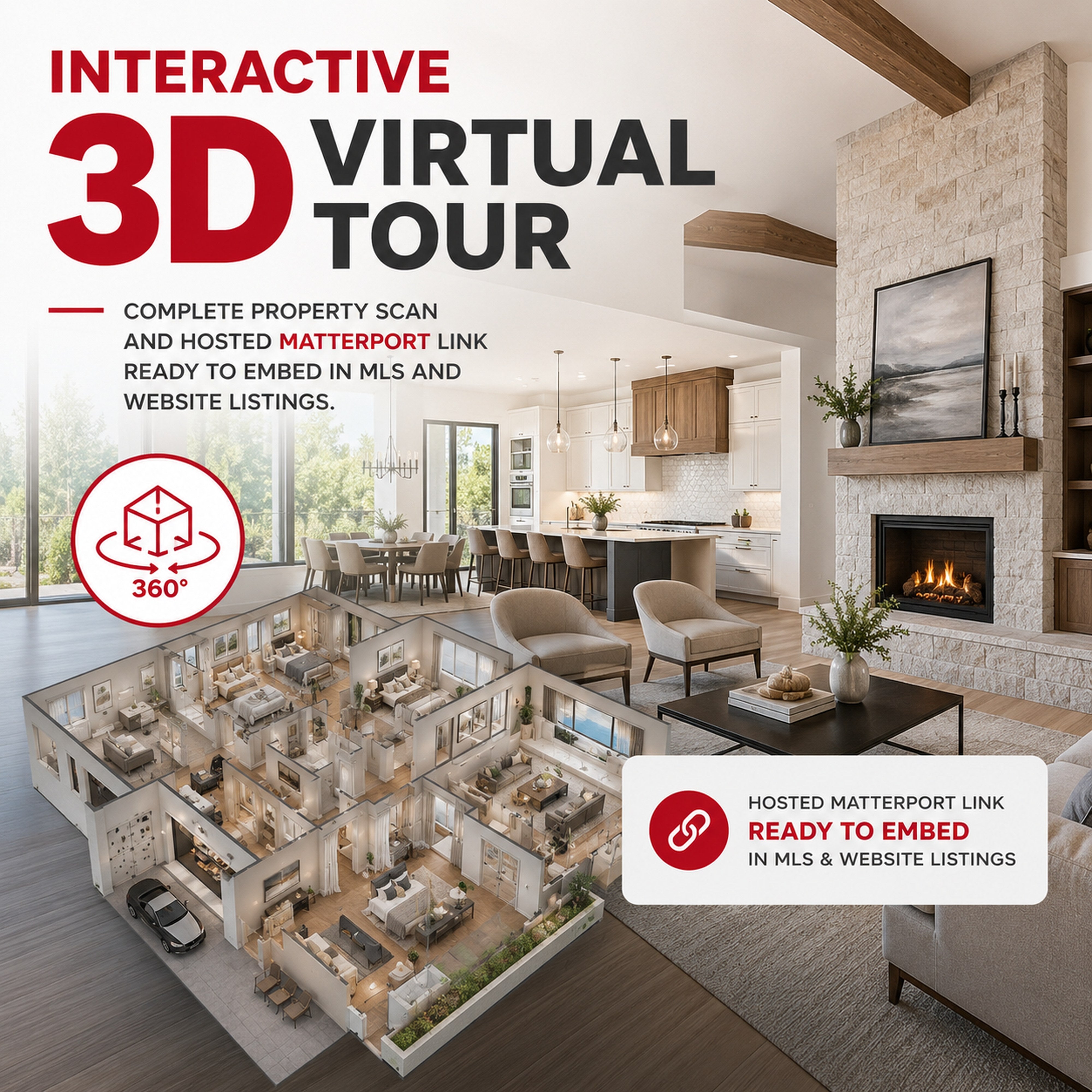 Matterport Virtual Tour at M3 Studios. Professional Houston creative studio offering video production, photography, motion design, 3D rendering, brand identity, and content creator services. Serving Spring, The Woodlands, Klein, Tomball, Cypress, Champions, Jersey Village, Old Town Spring, Greenspoint, Greater Inwood, and Houston metro. Book online at metamusicmedia.com. M3 Studios, a brand of Meta Music Media Inc.