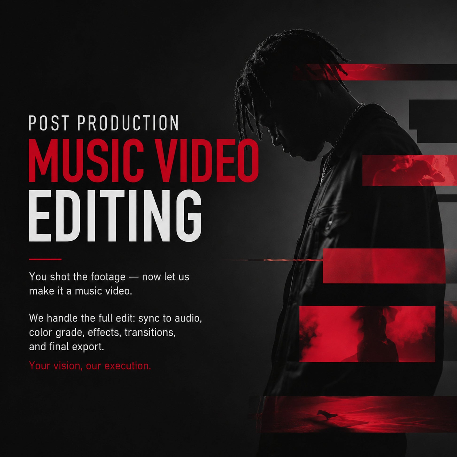 Music Video Post-Production | M3 Studios at M3 Studios. Professional Houston recording studio offering recording, mixing, mastering, beat production, audio post-production, voice over, podcast editing. Serving Spring, The Woodlands, Klein, Tomball, Cypress, Champions. Book online at metamusicmedia.com. M3 Studios, a brand of Meta Music Media Inc.