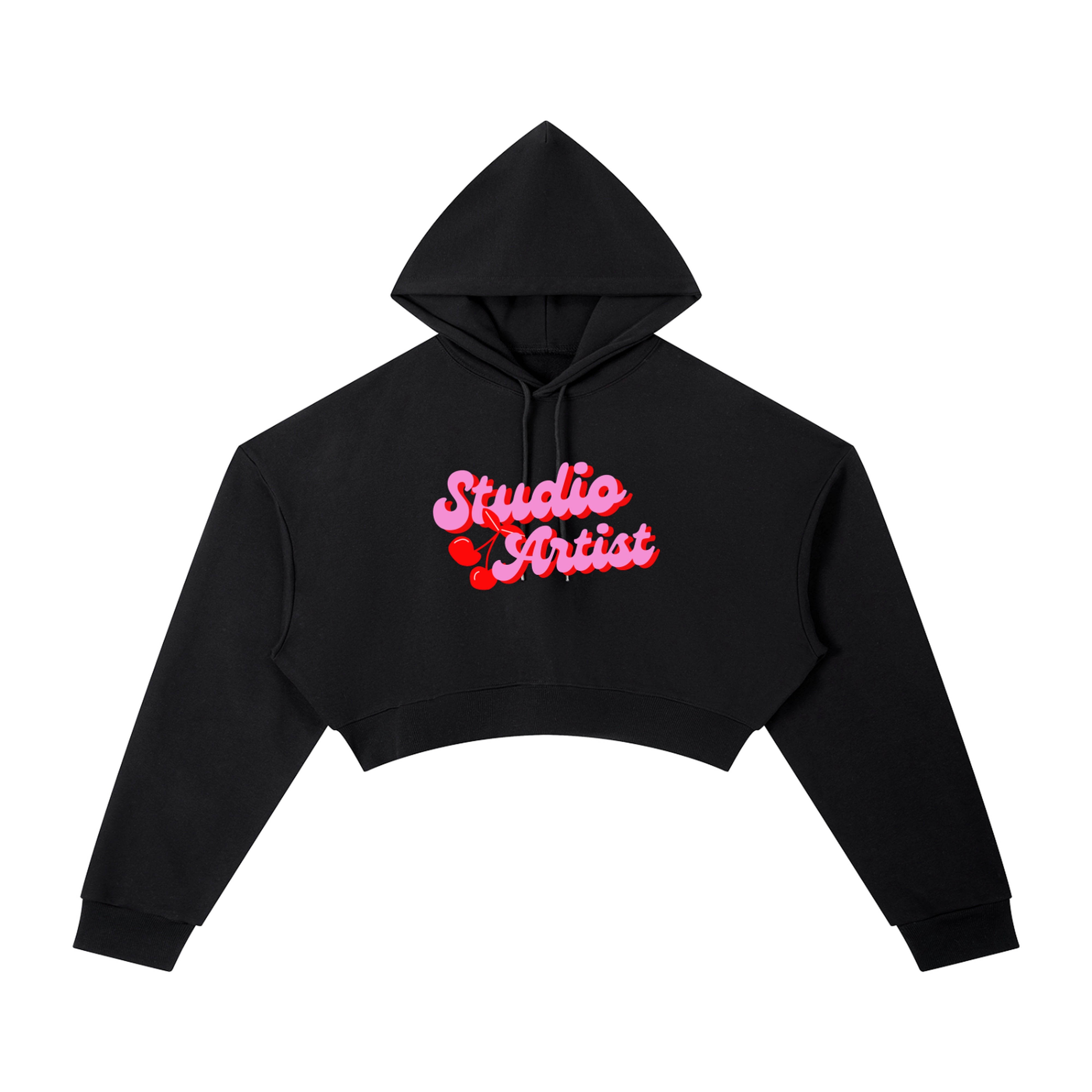 Studio Artist Cropped Hoodie, cropped pullover - M3 Studios Houston streetwear