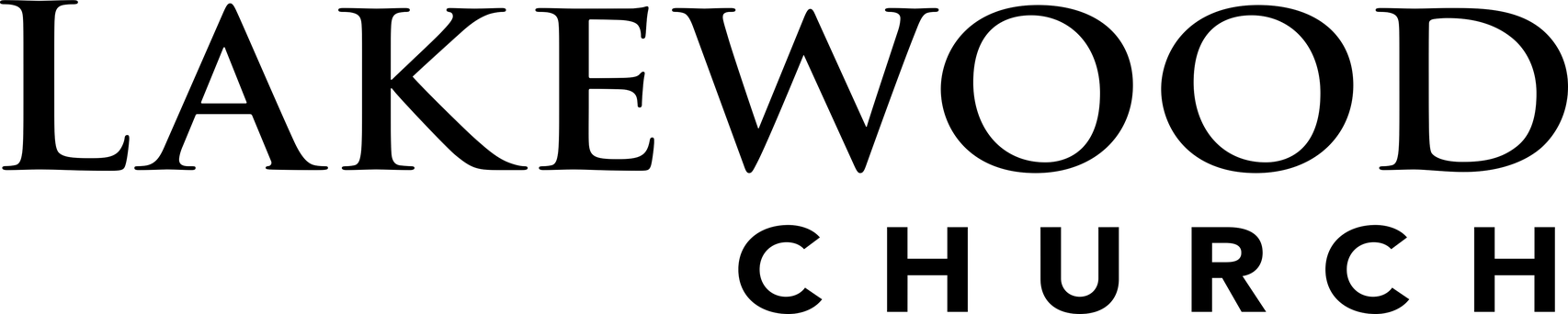 Lakewood Church logo, Houston client of M3 Studios, professional audio production and mixing studio
